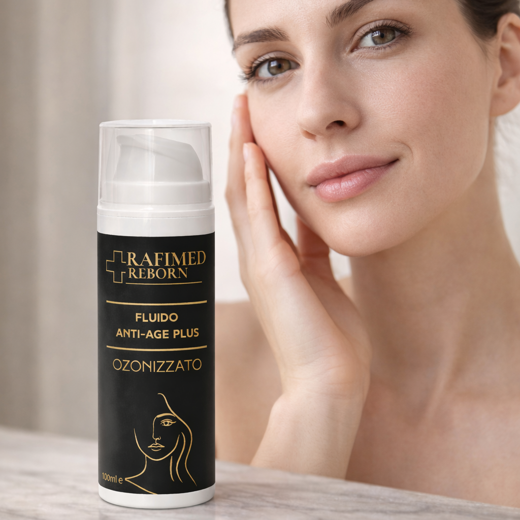Fluido Anti-Age Plus Ozonizzato Rafimed — texture siero anti-age naturale