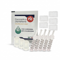 Componenti del kit senza ago Comfort-In con 5 ricariche Noozle, adattatori, salviettine e cerotti